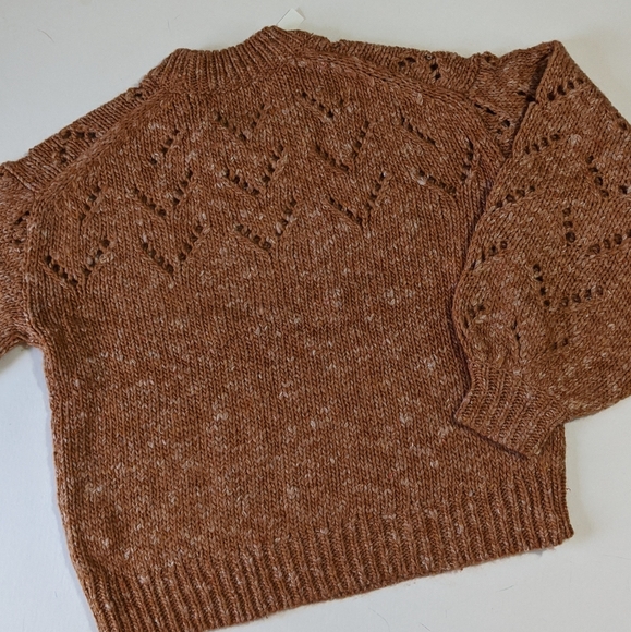 Madewell Pointelle Bubble Sleeve Pullover Sweater - Picture 8 of 8